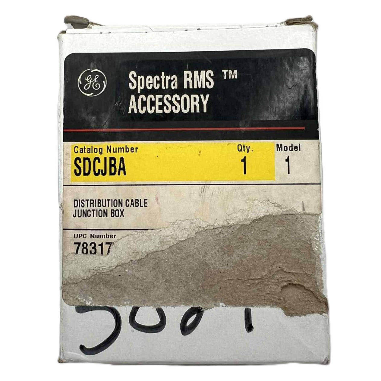 GE Spectra RMS accessory packaging with visible text and branding.