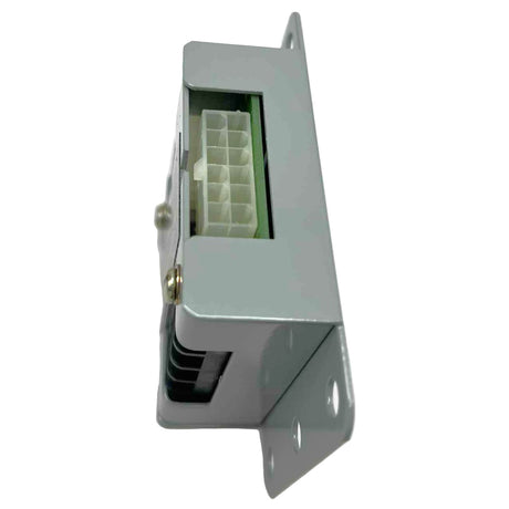 Metallic box on a white background