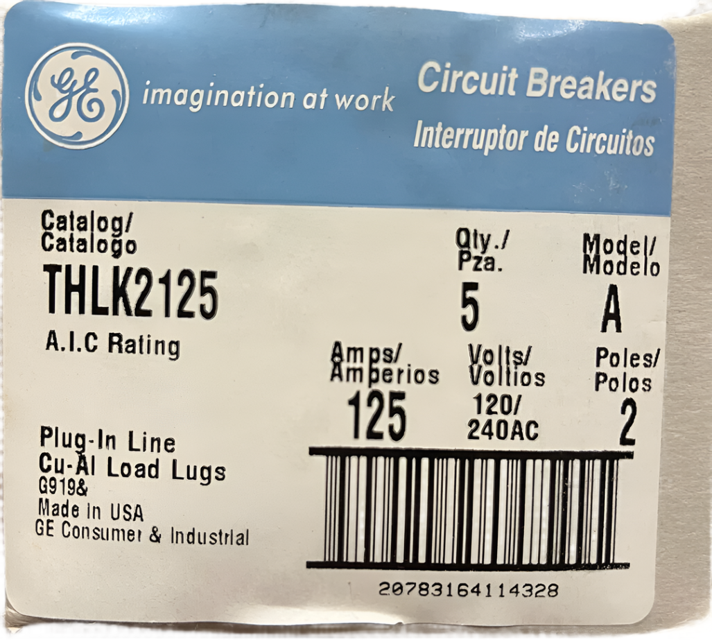 GE THLK2125 - 125 Amp Subfeed Lug Block