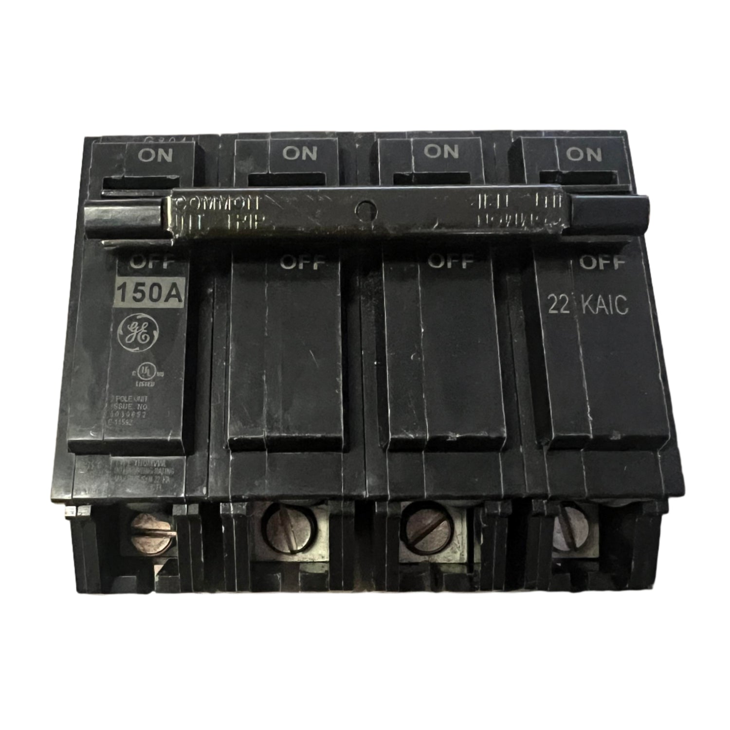 GE THQMV150WL - 150 Amp, 4 Pole Circuit Breaker With Lugs