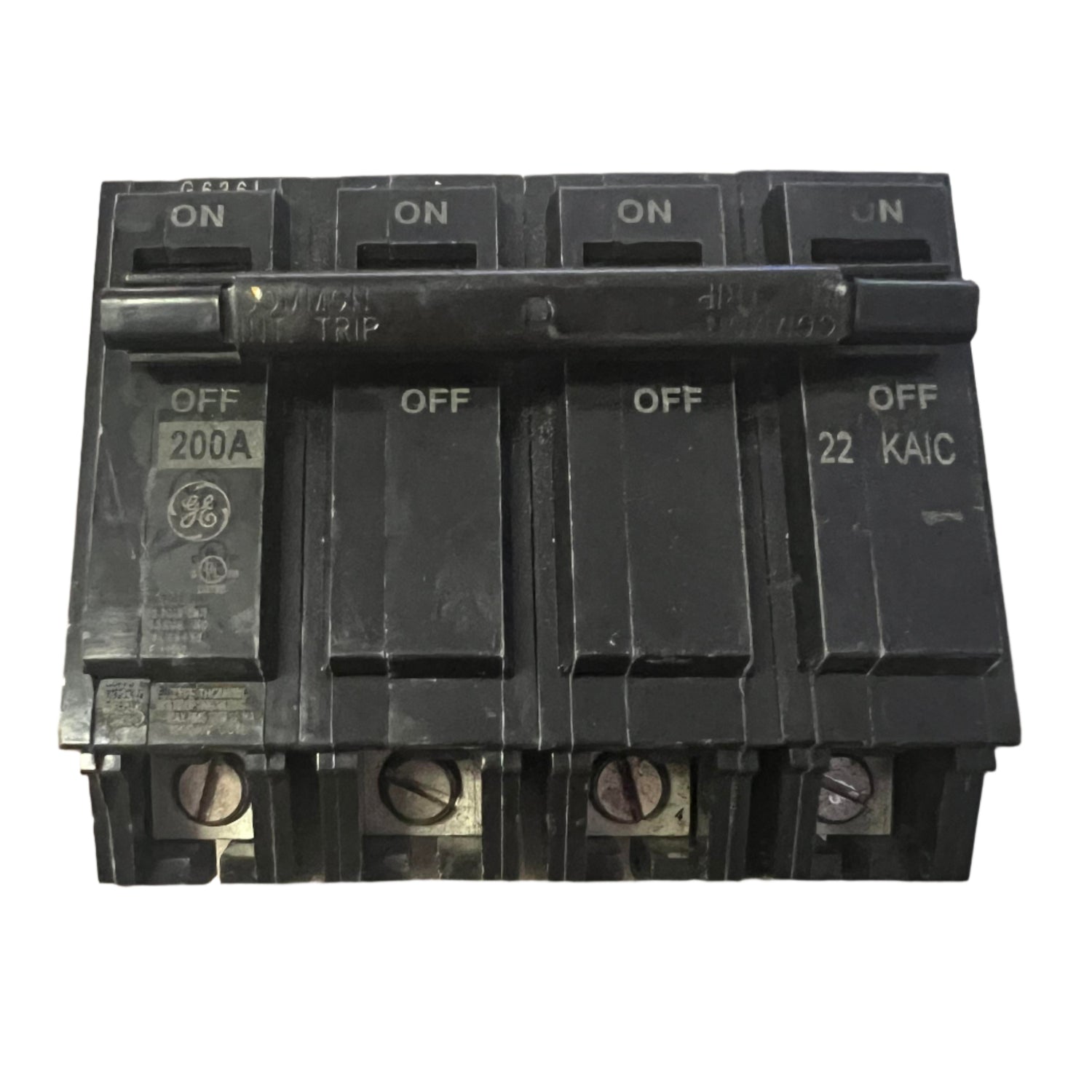 GE THQMV200WL - 200 Amp, 4 Pole Circuit Breaker With Lugs