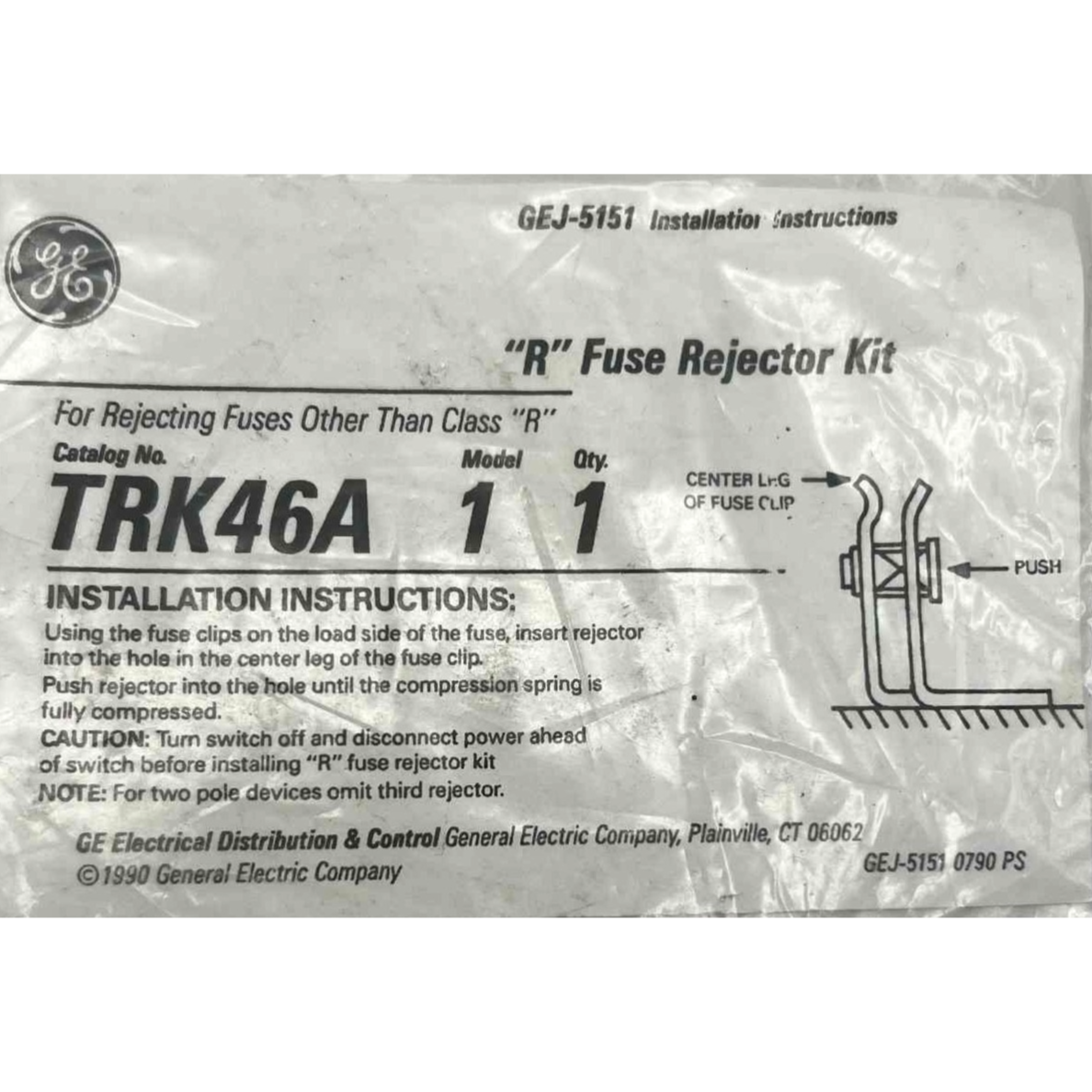 GE TRK Rejector Kit R Fuse