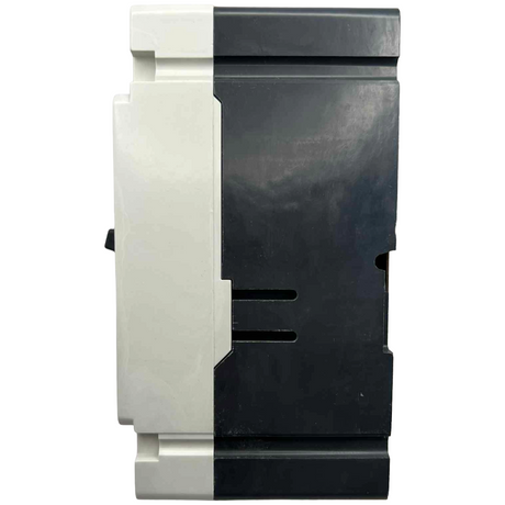 Black and white electrical switch on a white background