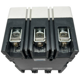 Electrical contactor with three screw terminals on a white background