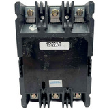 Black electrical circuit breaker with visible model number on a white background