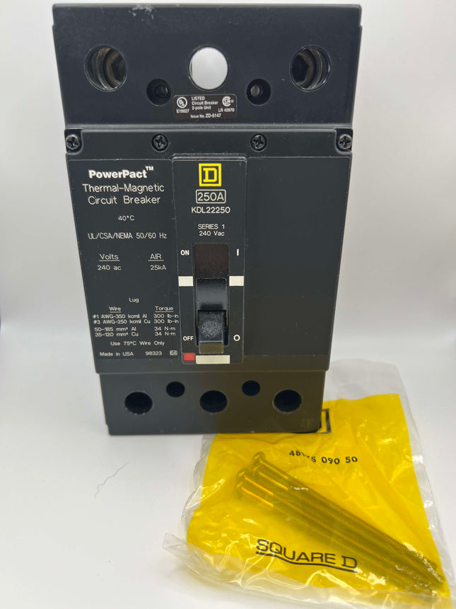 Square D KDL22250 - 250 Amp PowerPact Circuit Breaker