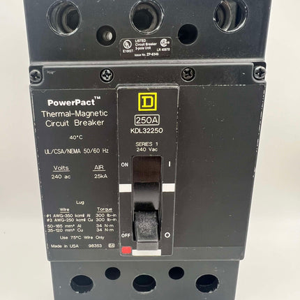 Square D KDL32250 - 250 Amp PowerPact Circuit Breaker