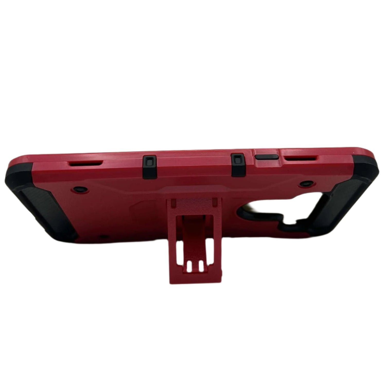 LG V40 Red and Black Phone Case with Stand and Belt Clip