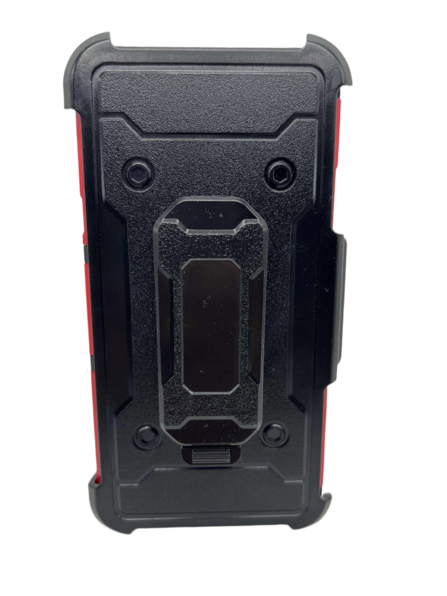 LG V40 Red and Black Phone Case with Stand and Belt Clip