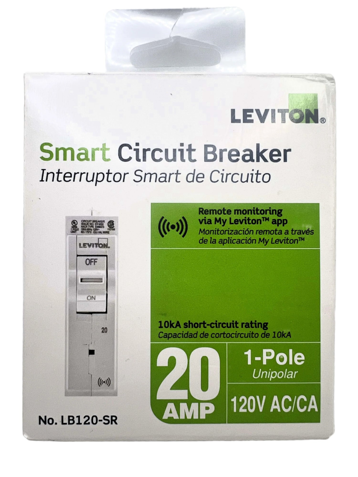 Leviton LB120-S - 20 Amp Smart Circuit Breaker