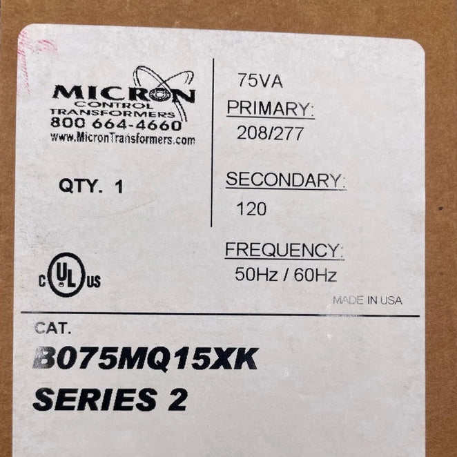 Micron 75VA Control Transformer