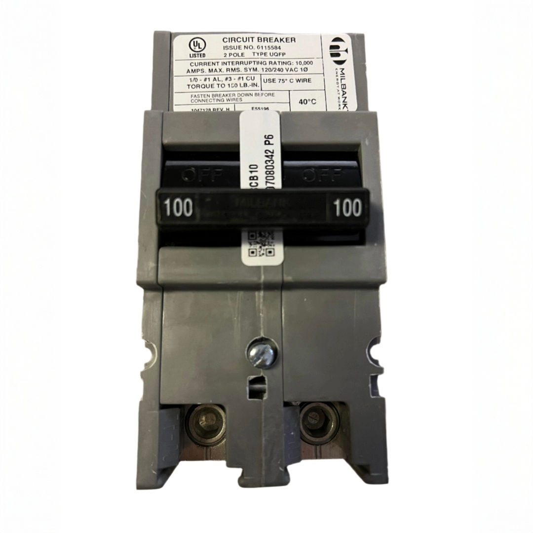 Milbank UQFP100 - 100 Amp Plug-In Main Circuit Breaker