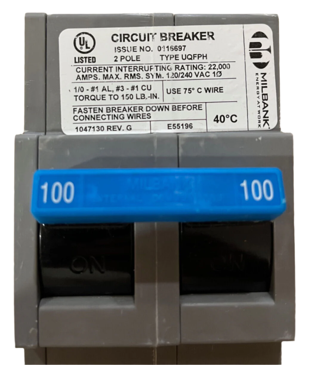 Milbank UQFPH100 - 100 Amp Circuit Breaker