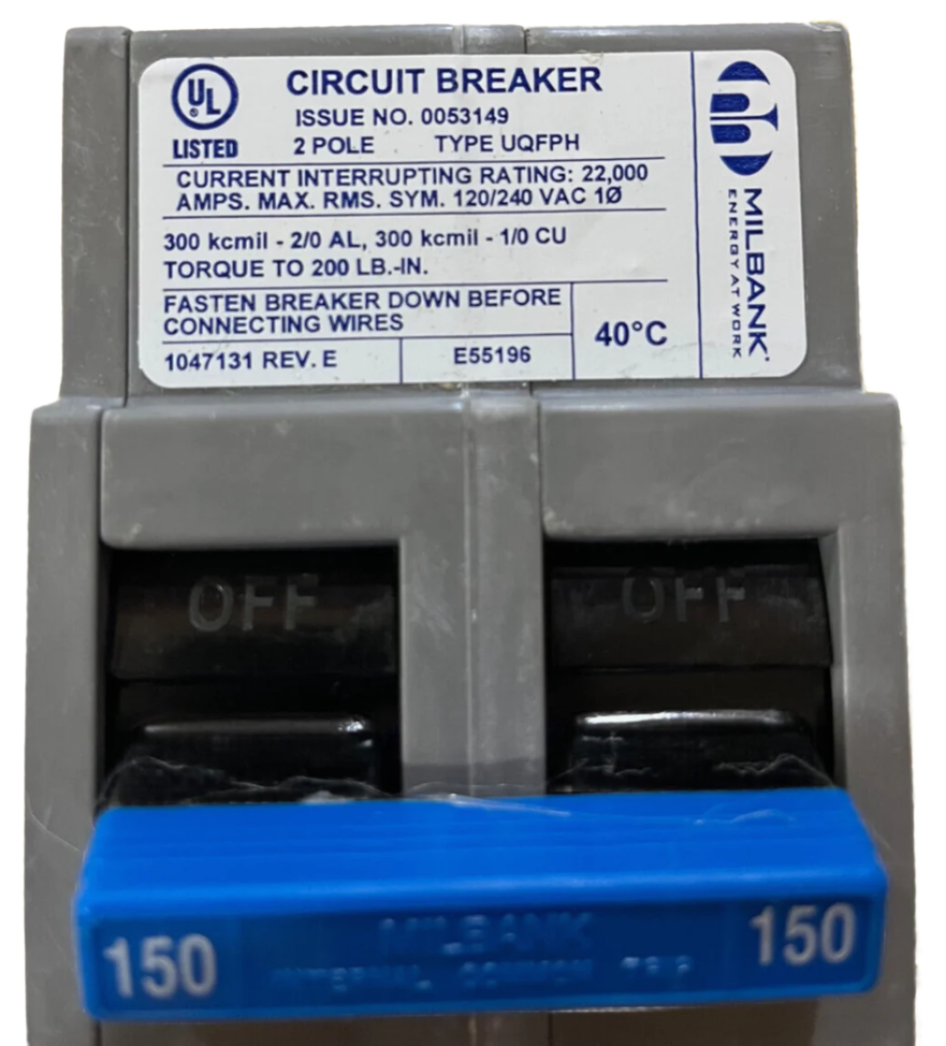 Milbank UQFPH150 - 150 Amp Circuit Breaker