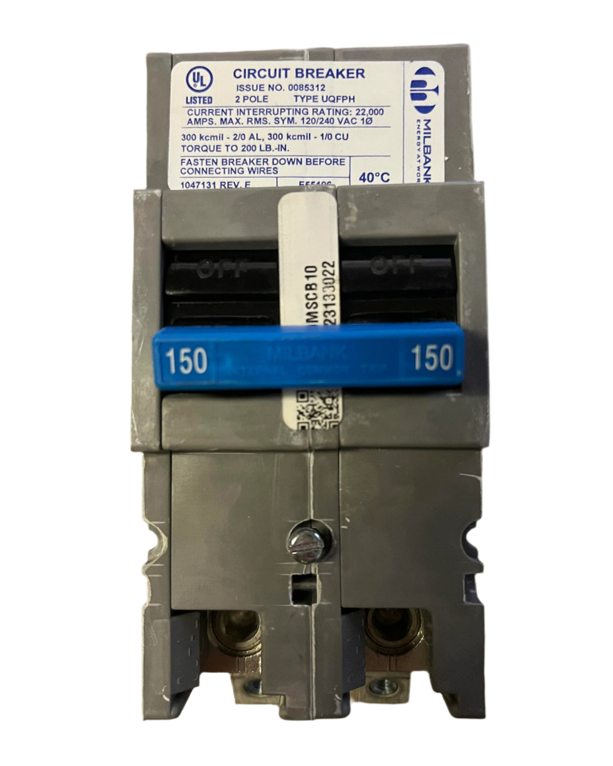 Milbank UQFPHM150 - 150 Amp Circuit Breaker