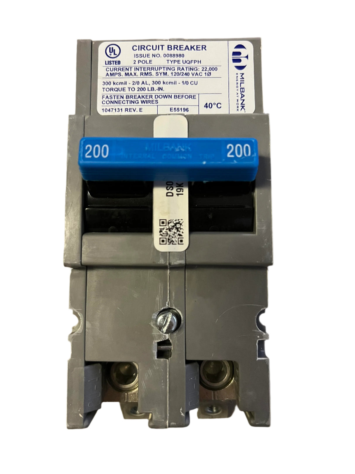 Milbank UQFPHM200 - 200 Amp Circuit Breaker