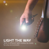 NEBO MyPal 400 Lumen Rechargeable Keychain Light and 115dB Safety Alarm