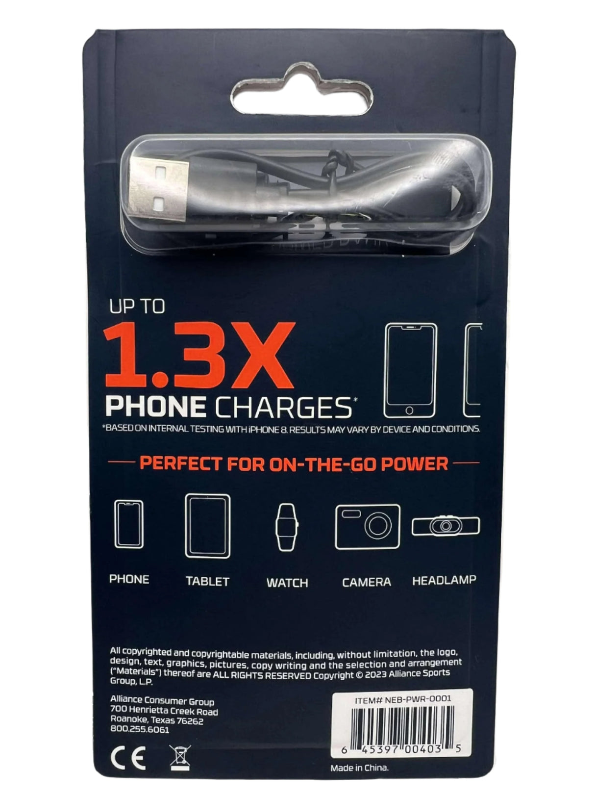 Nebo 4,000 mAh Pocket-sized Portable Power Bank