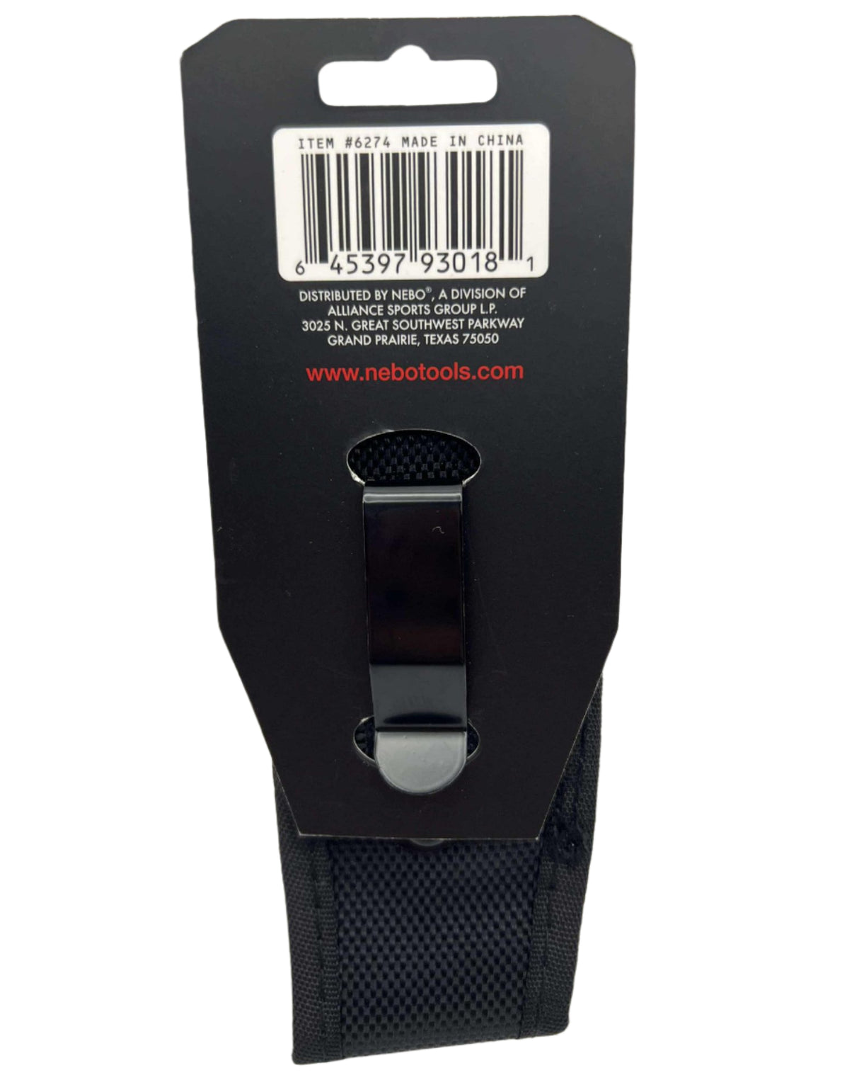 Nebo Flashlight Holster with Steel Belt Clip