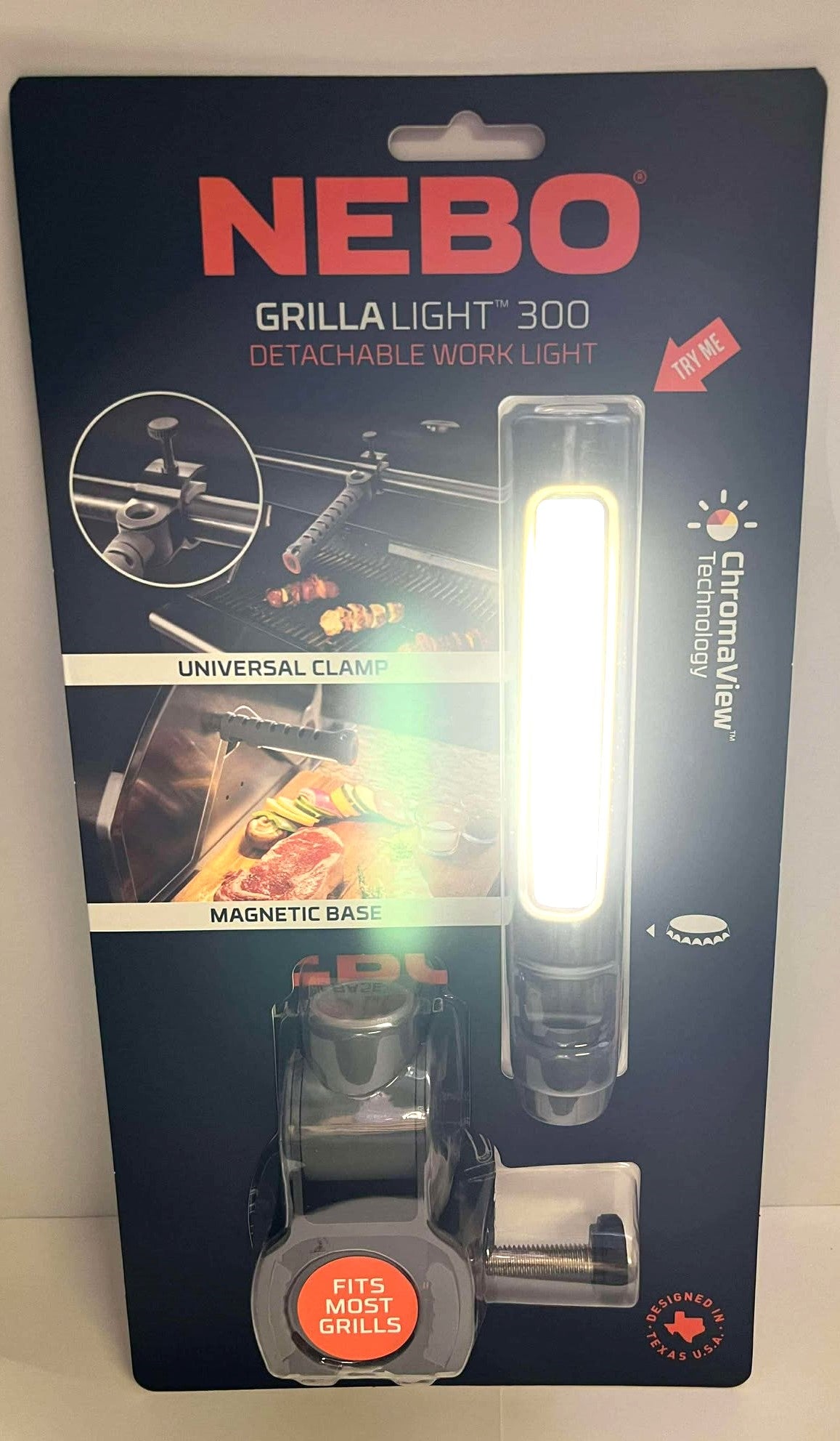 Nebo Grilling 'Grilla' 300 Lumen Area Light, Handheld Flashlight & Bottle Opener