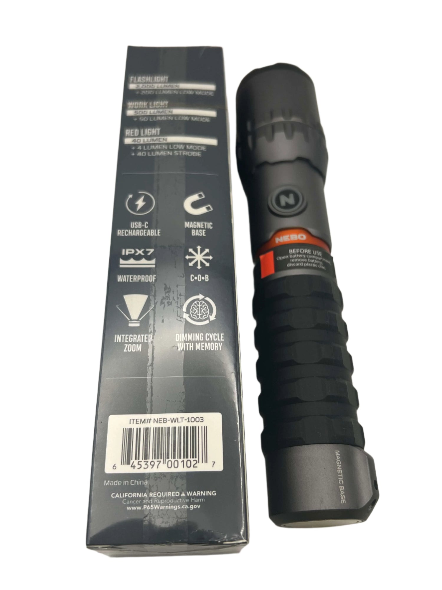Nebo Slyde King 2K Waterproof Rechargeable Flashlight
