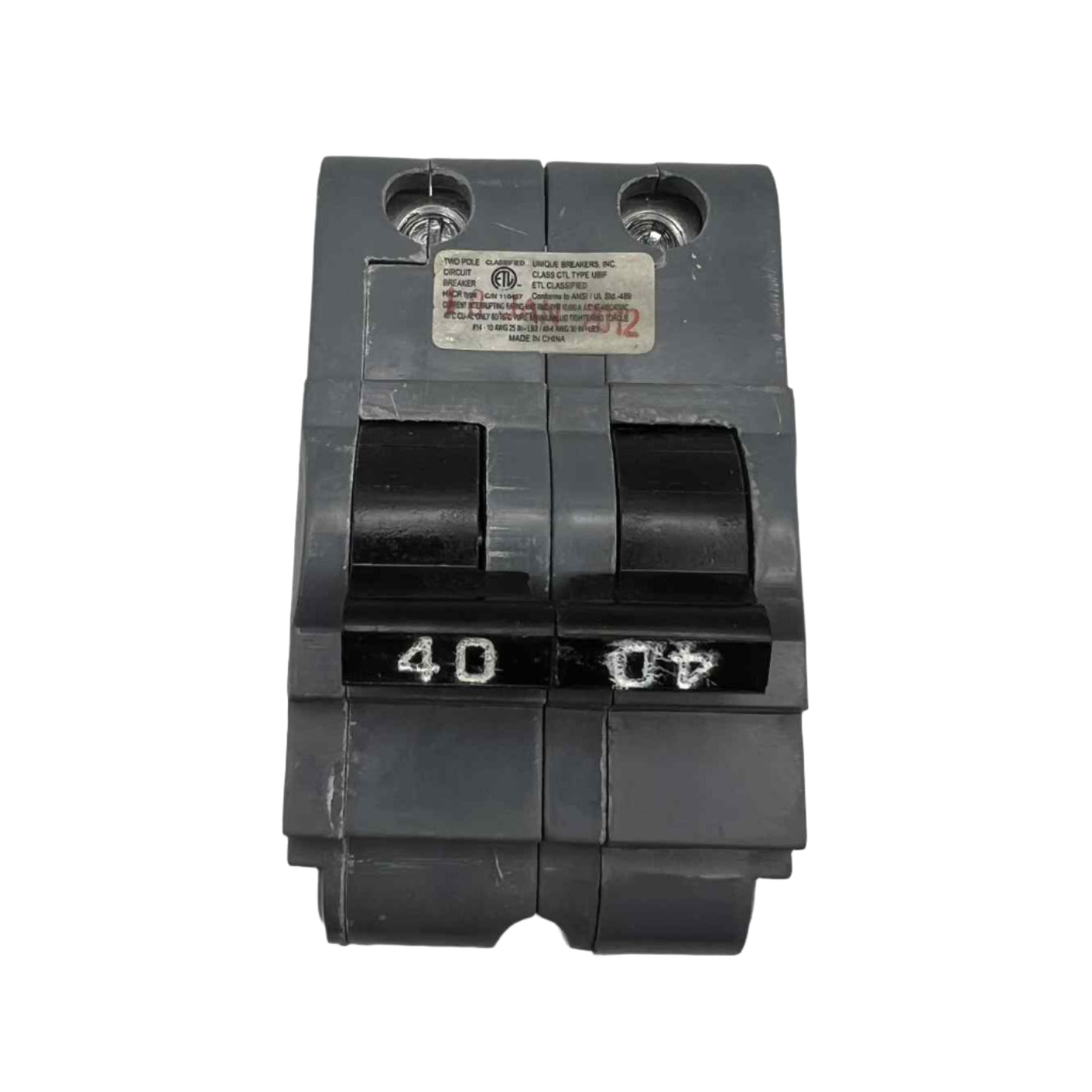 Connecticut Electric UBIF 40 Amp Circuit Breaker