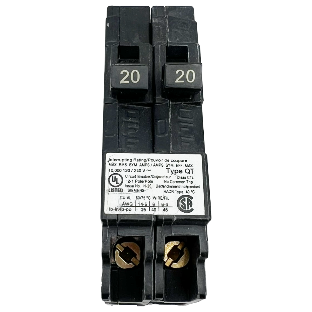 Q2020 New Siemens 20 Amp Tandem Breaker - Q2020 | Arck Electric – Arck ...