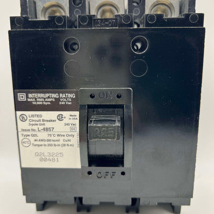 Square D Q2L3225 - 225 Amp Circuit Breaker