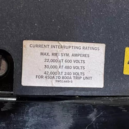 Reconditioned FPE 800 Amp Shunt Trip Circuit Breaker