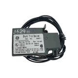 Shunt trip device with GE logo on a white background