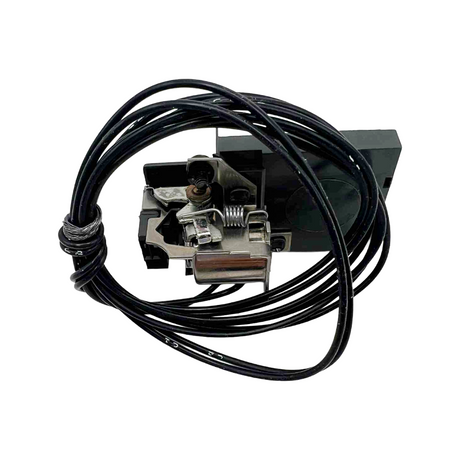 Electrical component with black wires on a white background