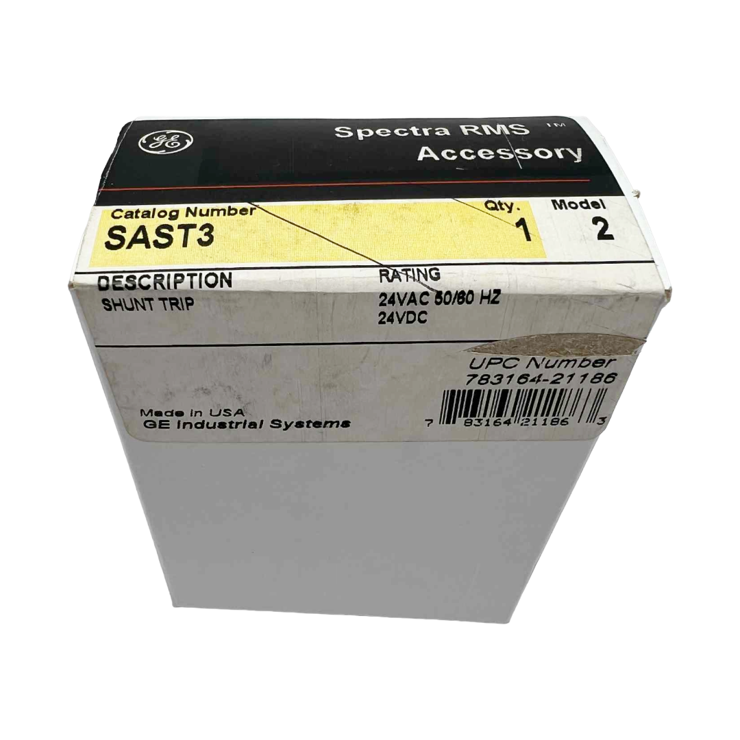 Box labeled 'Spectra RMS Accessory' with GE logo on a white background