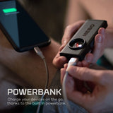 NEBO Slim+ 700 Lumen Rechargeable Pocket Light with Red Laser Pointer and Power Bank