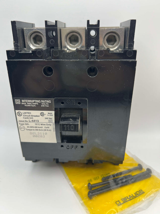 Square D Q2L3110 - 110 Amp Circuit Breaker