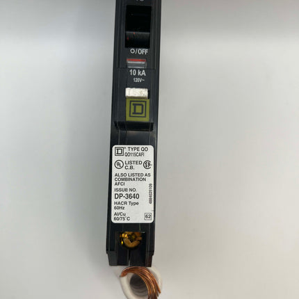 Square D QO115CAFI - 15 Amp Combination Arc Fault Breaker