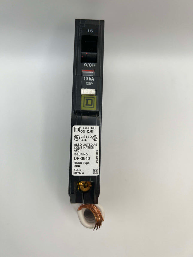 Square D QO115CAFI - 15 Amp Combination Arc Fault Breaker