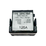 Electrical component with 'TYPE SRPE150A' label on a white background
