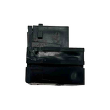 Black printer cartridge on a white background