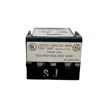Circuit breaker with UL listing on a white background