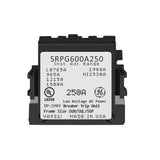 Electrical breaker trip unit with model number SRPG600A250 on a white background