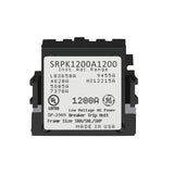 Electrical component with label on a white background