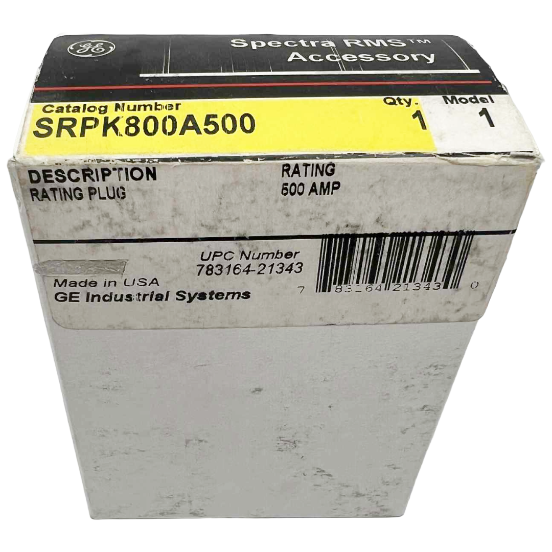 Box of GE Spectra RMS accessory with label and specifications.
