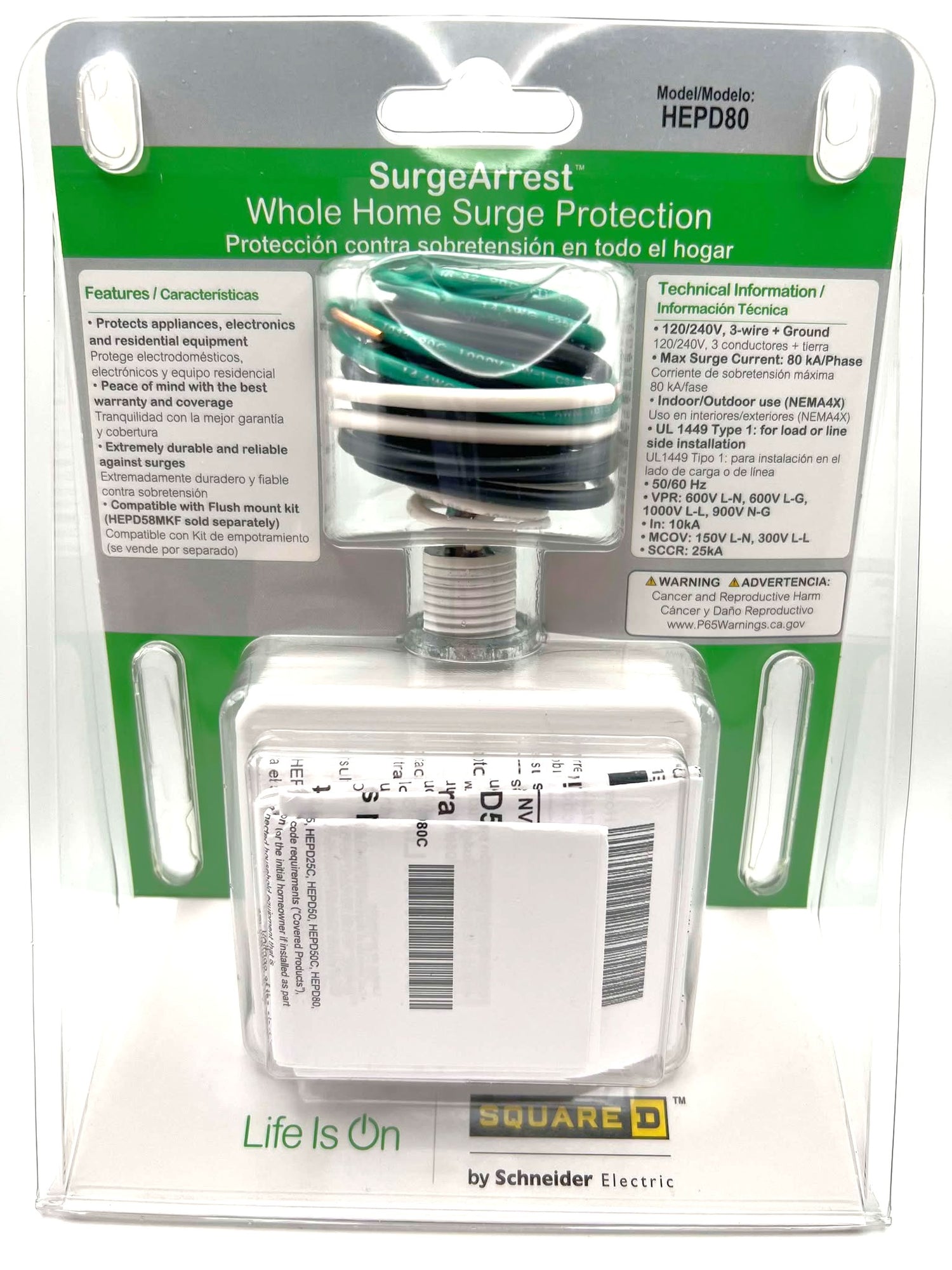 Schneider Electric HEPD80 - Whole Home Surge Protection