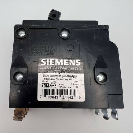 Siemens D220 - 20 Amp Classified Circuit Breaker