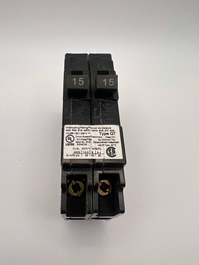 Siemens Q1515 - 15 Amp Tandem Circuit Breaker