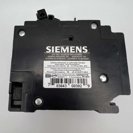 Siemens Q22020CT2 - 20 Amp Quad Circuit Breaker