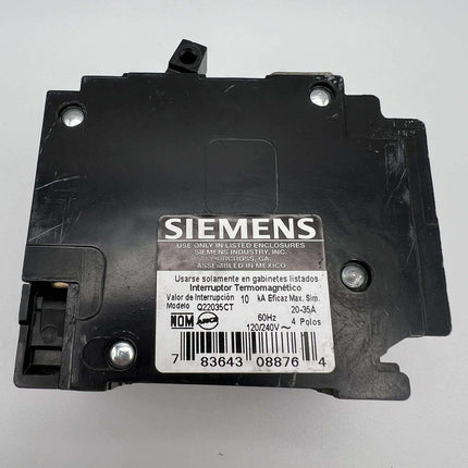 Siemens Q22035CT - 20 and 35 Amp Triplex Circuit Breaker