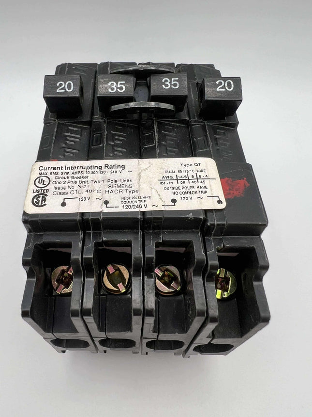 Siemens Q22035CT - 20 and 35 Amp Triplex Circuit Breaker