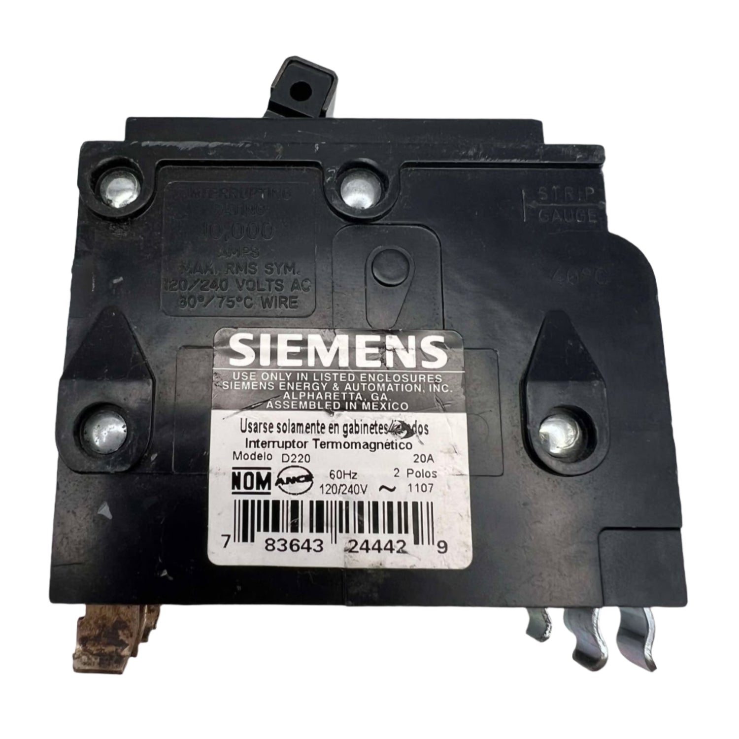 Siemens D220 - 20 Amp Classified Circuit Breaker