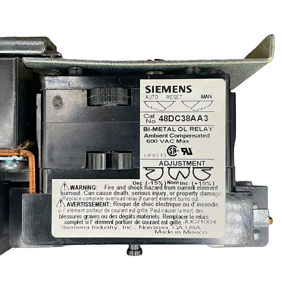 Siemens NEMA Size 0 Starter